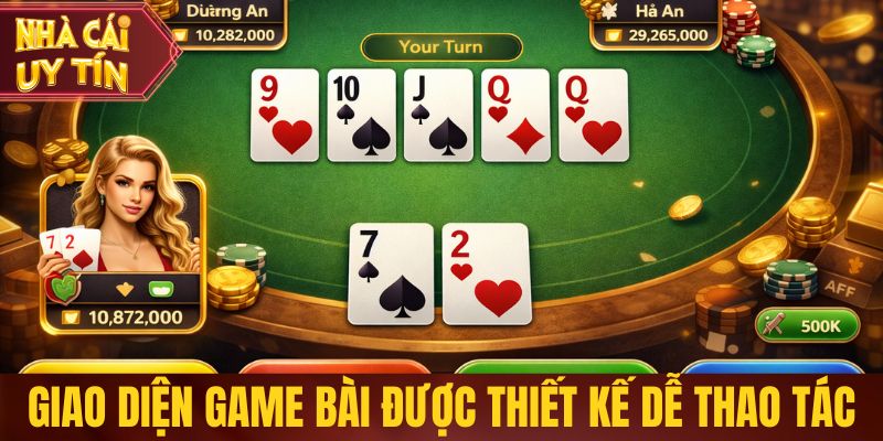 Dom88 - Nhà Cái Dẫn Đầu Xu Hướng Game Bài Trực Tuyến Giao diện game bài được thiết kế dễ thao tác